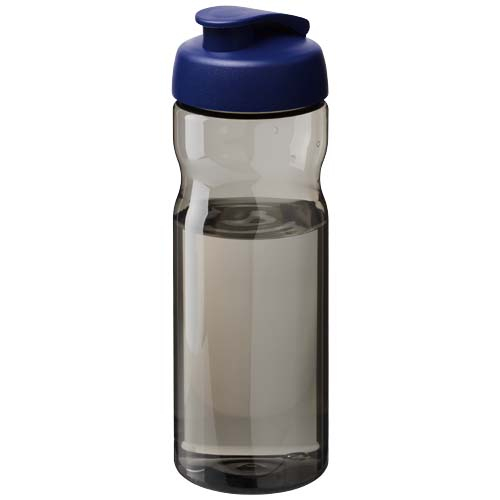 Bouteille de sport&nbsp;publicitaire 650ml Ocean Plastic H2O Active® Charbon et Bleu
